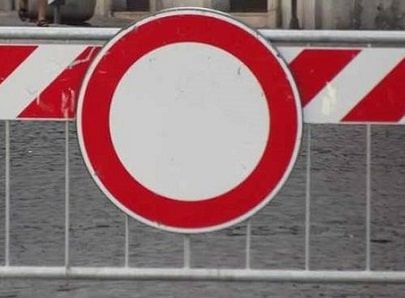 Chiusura ponte pedonale tegnas